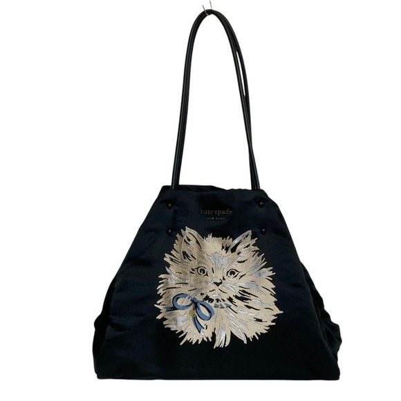 OTHERS Handbags - Kate Spade New York Everything Puffy Cat Large Tote Bag, Black, Women's